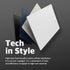 POUT H3 PRO Dual Qi Wireless Charging Mouse Pad Dual Fast Wireless Chargers for Smartphones and Earbuds Smooth Surface