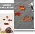 10Pcs Fake Meat Pork Ribs Artificial Food Props Lifelike Meat Fake Food for Kitchen Display Restaurant Cabinet