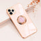 Omorro iPhone 11 Pro Max Case for Women with Ring Holder, 360 Degree Rotation Kickstand, Bling Glitter Rose Gold