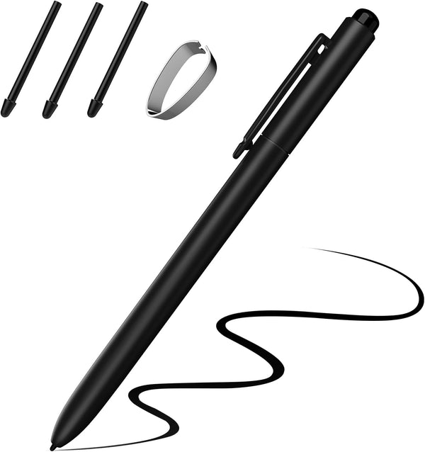 TiMOVO EMR Stylus Pen - Compatible with Remarkable 2, 4096 Sensitivity, Palm Rejection, Black