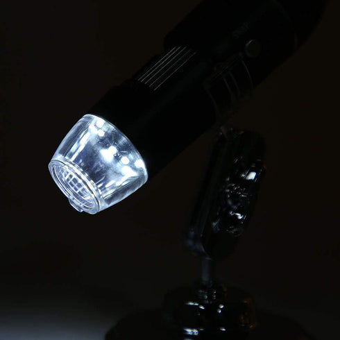 USB Microscope, 50X-500X 0.3MP LED Magnifier for Computer, Holder for Industrial PCB Checking, Jewelry Appraisal