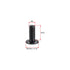 uxcell M2x6mm Phillips Screw Fastener Black 3.8mm Dia Screw Head for Laptop PC TV Fan Switch 50pcs