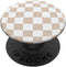 Checkerboard Swirl Tan Sand Beige PopSockets Standard PopGrip 60s 70s