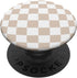 Checkerboard Swirl Tan Sand Beige PopSockets Standard PopGrip 60s 70s