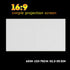 Portable White Projection Screen, Fabric, Foldable for Easy Carrying, Simple Install, 16:9, Outdoor Camping Movie with Front Back Projection Support (60 inches)