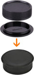 M39 Camera Body Cap & Rear Lens Cover Compatible for Leica L39 M39 Camera and 39mm Screw Mount Lens (2 Pack)