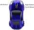 Wireless Sports Car Shape Mouse for Tesla Roadster, Optical Mouse with 2.4GHz USB Receiver, AA Battery Powered (Blue)