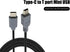 KKPOERT 5-pin PS3 MP3 (2 Replacement USB C to Mini USB Cable USB C to Mini Charging and Synchronization Data Cable