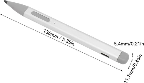 Stylists Pens for Touchscreen - Low Latency, for Note Taking, Drawing, and Signing Documents, Silver