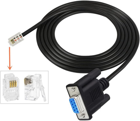 APGLSXY DB9 RS232 RJ9 4P4C 93920 to for GEMNEX Hand Controller Firmware Upgrading PC Asiair Guide Cable