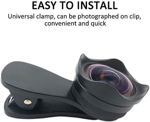 Andoer 4K Smartphone Camera Lens 0.45X Wide Angle and 15X Macro Phone Lens with Universal Clip