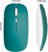 Wireless Bluetooth Mouse, Rechargeable Slim Silent Mouse for iPad/MacBook Pro/Air/Laptop (Jade Green)