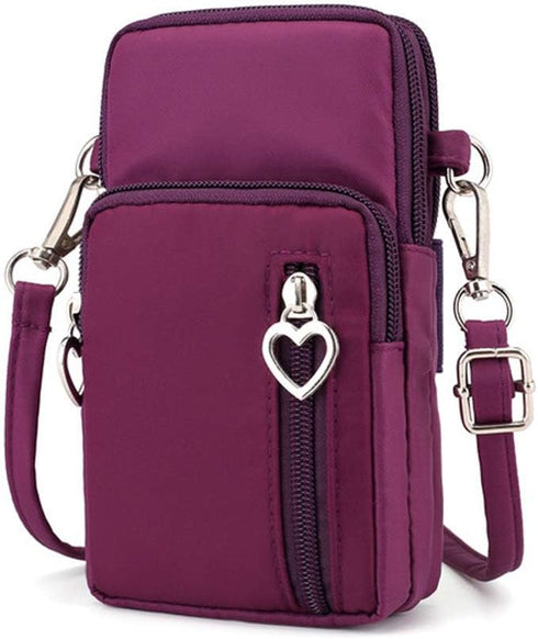 Small Crossbody Bag Case, Cell Phone Shoulder Purse Wallet Armband for iPhone 13 14 15 Pro, Galaxy S23 S24 S22 S21