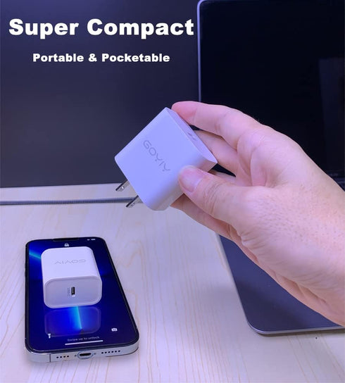 20W USB C Charger Block, USB C Wall Charger, iPhone 15 Charger, USB C Power Adapter Compatible with iPhone, iPad