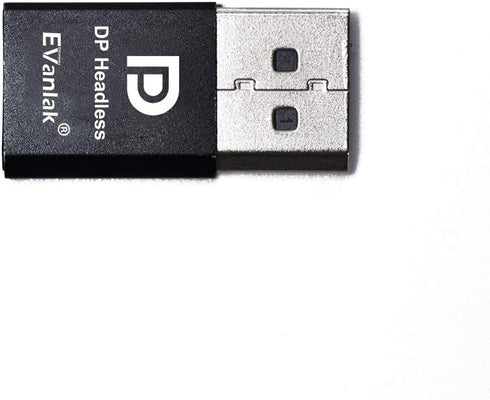DisplayPort Headless Ghost Display Emulator for PC - 4K DP Dummy Plug (Fits Headless 1080@60Hz-3840x2160@17Hz)