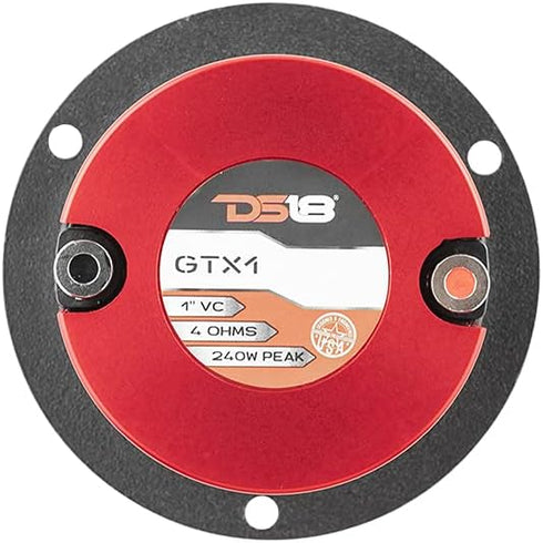 DS18 GTX1 1" Vc Die Cast Titanium Compression Neodymium Super Bullet Tweeter, 240 Watts, 4-Ohm