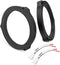 VelvetunVillay 6.5 Inch Front Rear Door Speaker Spacer with Speaker Wiring Harness 2