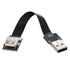 Xiwai 0.2M USB 2.0 Type-A Male to Female Extension Data Flat Slim FPC Cable for FPV, Disk, Scanner & Printer