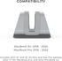 HumanCentric Vertical Laptop Stand for MacBook - Compatible with MacBook Pro, Air, Laptop Holder for Apple Desk Stand