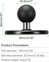 FANAUE Magnetic Car Mount for RAM Mount B Size Ball Head - Magnetic Phone Holder for 4.7-7.5" Smartphones