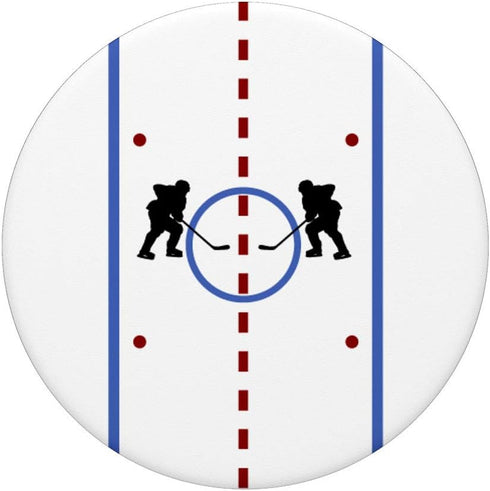 Hockey Players Rink Cool Ice Hockey Player Gift, PopSockets Swappable PopGrip