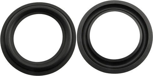 Rubber Ring 2PCS 5 Inch Black Speaker Rubber Foam Edge Surround Rings Repair Kit