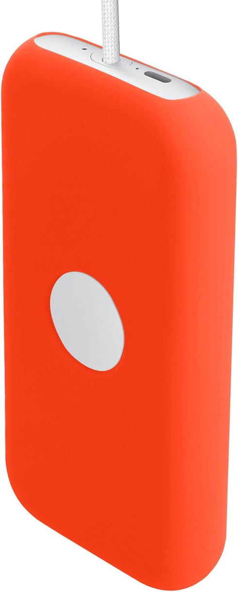 kwmobile Case for Apple Vision Pro Battery Case, Silicone Holder Protective Cover in Orange