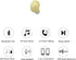 Single Bluetooth Earpiece, 10 Hrs Playtime Wireless Headphone, Mini Hands-Free Car Earphone for iOS Android