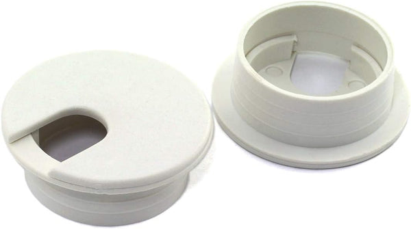 HJ Garden 2pcs Desk Wire Cord Cable Grommets - 1-3/8 inch Hole Cover for Office PC Cable Organizer
