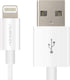 HomeSpot 8pin Short Cable 5inch - White, Compatible with iPhone 12/11/XR/XS/8/8 Plus/7/7 Plus, iPad Air/Pro (1 Pack)