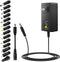 SHNITPWR 48W Universal Power Supply: Adjustable 9V 12V 15V 17V 19V 20V 24V AC/DC Adapter with 5.5x2.5mm Tip, 100V-240V