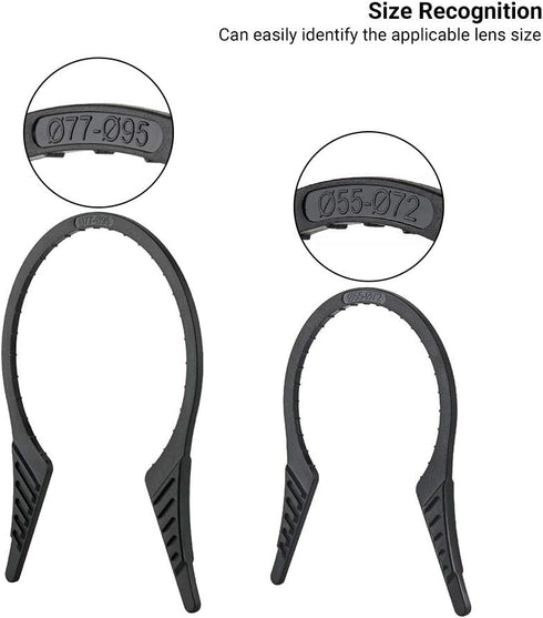 2 Packs Camera Lens Filter Wrench Kit, CPL UV ND Filter Removal Wrench Tool Set, Fit 55mm-95mm Lens Thread for Canon
