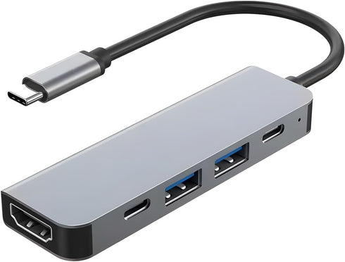 BJardinier USB C Hub HDMI Adapter, 5 in1 Docking Station with 4K HDMI,