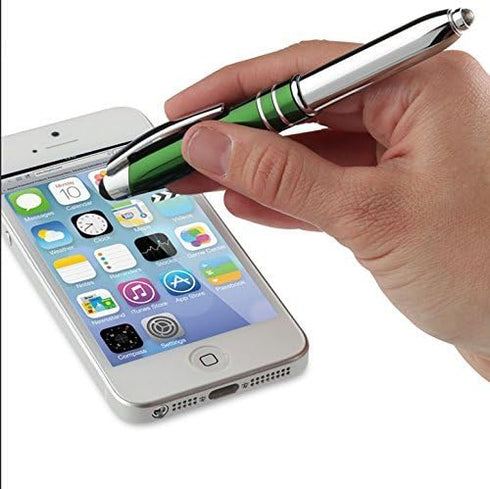 SyPen 3-in-1 Multi,6PK Stylus Pen with Light for Touchscreen Devices, Tablets, iPads, iPhones, Multi-Function