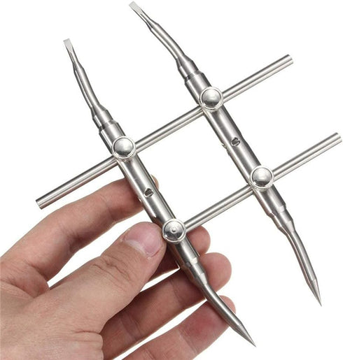 Lens Wrench Stainless Steel Curve Spanner for DSLR Camera Photography and Telescopes Repair Tools