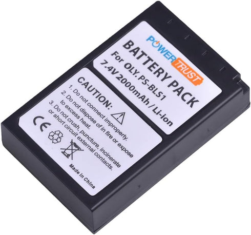 2Pack PS-BLS1 BLS 1 BLS1 BLS-1 Li-ion Batteries with LCD USB Charger for Olympus E-PL1, E-P1, E-P2, EP3