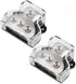3 Way Power Distribution Block, 1x 0 Gauge In / 3X 4 Gauge Out, Amp Power Ground Distributor, 2 Pack