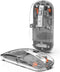 Razemate Transparent Wireless Mouse BT5.1/2.4G Bluetooth Mouse Rechargeable Mute Laptop Mice for Mac,iPad,MacBook,Laptop,PC(Gray)