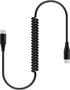 3ft Retractable USB C to C Car Charger Cable for iPhone 15 Pro Max, Coiled Fast Charging Cord for Samsung