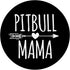 Pitbull Mama Love Pitbulls Black Background Cute Mom Gift PopSockets PopGrip for Phones & Tablets