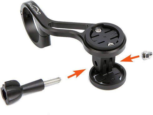 Magicshine MJ-6273 Out Front Mount Camera/Light Adaptor for Garmin Devices, Fits GoPro Interface