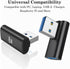 AuviPal 90 Degree USB 3.1 Adapter (2 Pack), Right and Left Angle USB A Male to Female Connector Extender