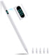 Haroo iPad(5 ProM4&M5/12.9/11,Air M4/M3/M2/3/4/5,iPad6-11,Mini5/6/7White Stylus Pencil for Extra Tips) with Magnetic