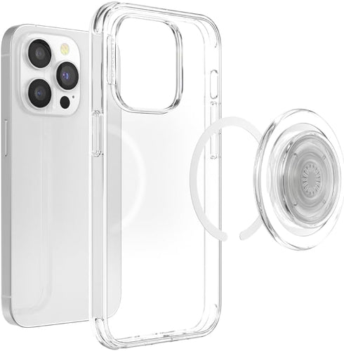 PopSockets Magnetic Adapter Ring for MagSafe, White, Magnetic Phone Attachment Ring for Android Devices