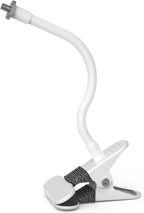 Flexible Twist Clamp Mount for R-ing Pan Tilt Camera, No Tools or Wall Damage Required (1 Pack, White)