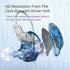 KZ EDC in-Ear Monitors, HiFi Stereo IEM Wired Noise Isolating Sport Earphones for Musician Audiophile (Blue Purple)