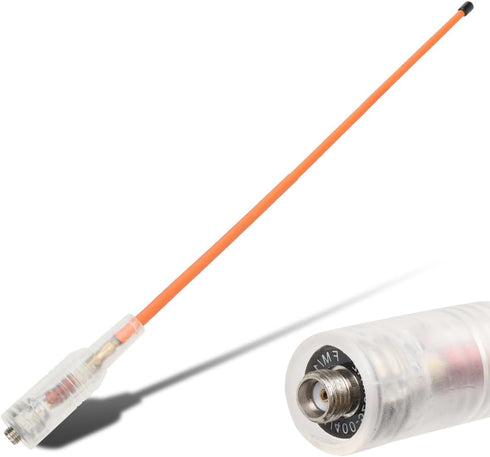 BAOFENG Walkie Talkie Antenna Dual Band VHF/UHF(144/430Mhz) Ham Radio Antenna SMA-Female High Gain