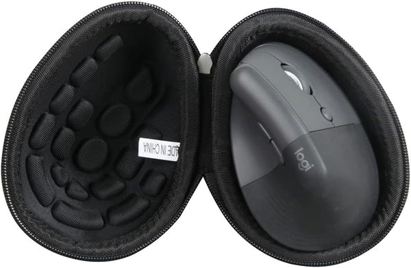 Hermitshell Hard Travel Case for Logitech Lift Vertical Ergonomic Mouse (Black) - Right-Handed Mouse Case