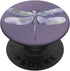 Phone 14 Pro Watercolour Dragonfly on Deep Purple PopSockets Standard PopGrip for Women