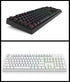 Black OEM Profile PBT Double Shot 104 Side-lit Shine Through Translucent Backlit Keycaps for MX Mechanical Keyboard